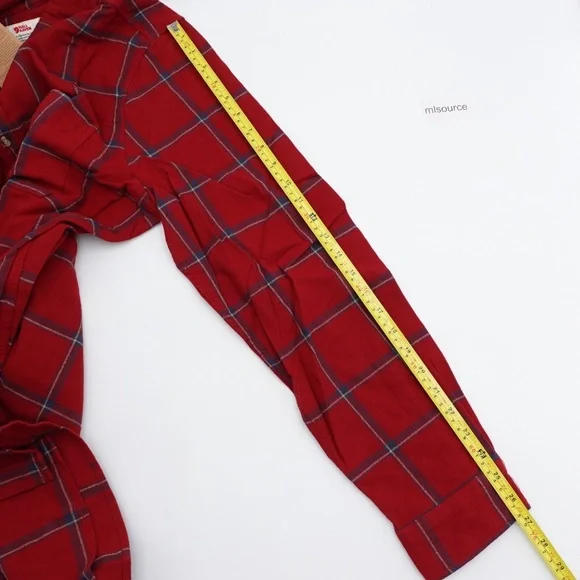 NEW Fjallraven Comfort Ovik Plaid Flannel Shirt 84132-345-560 Red/Navy - Picture 11 of 13